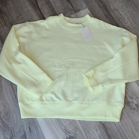 a new day Tops - NWT Lemon yellow sweatshirt